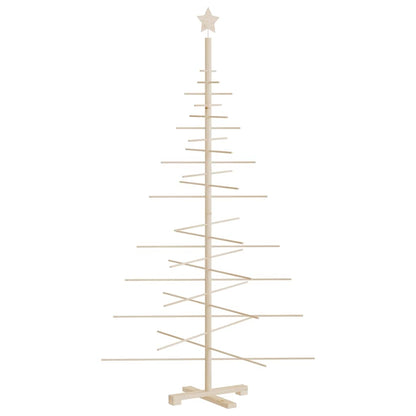 Kerstdecoratie kerstboom 180 cm massief grenenhout