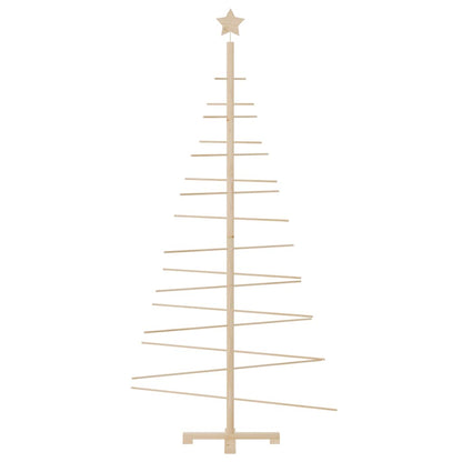Kerstdecoratie kerstboom 180 cm massief grenenhout