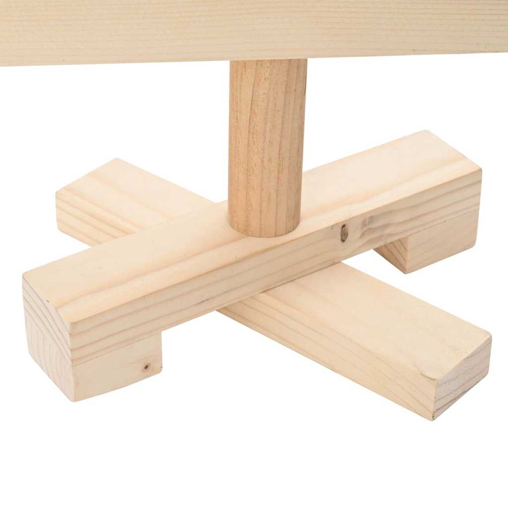 Kerstdecoratie kerstboom 60 cm massief grenenhout