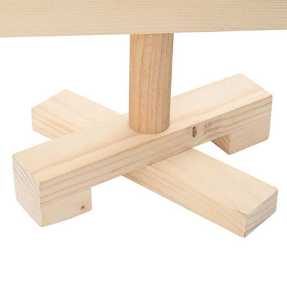 Kerstdecoratie kerstboom 60 cm massief grenenhout