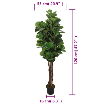 Kunstplant Vijgenboom 134 Bladeren Groen