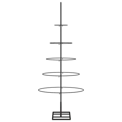 Kerstdecoratie kerstboom 125 cm metaal zwart