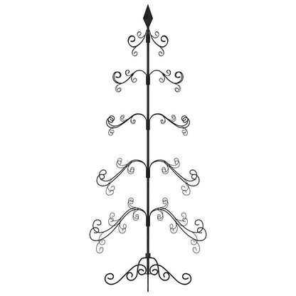 Kerstdecoratie kerstboom 150 cm metaal zwart