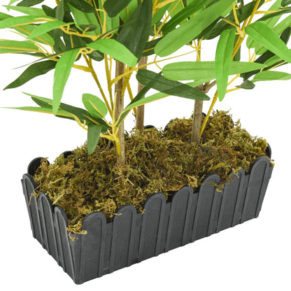 Kunstplant bamboe 500 bladeren 80 cm groen