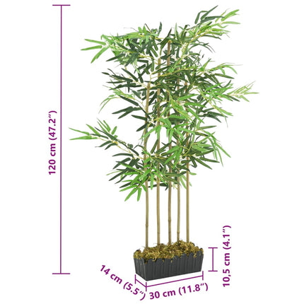 Kunstplant Bamboe 730 Bladeren 120 Cm Groen