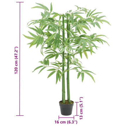 Kunstplant Bamboe 384 Bladeren 120 Cm Groen