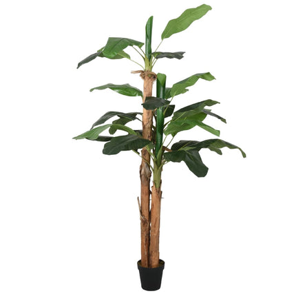 Kunstplant Bananenboom 19 Bladeren Groen