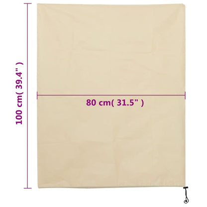 Plantenhoezen Met Trekkoord 70 G/M² 0,8X1 M