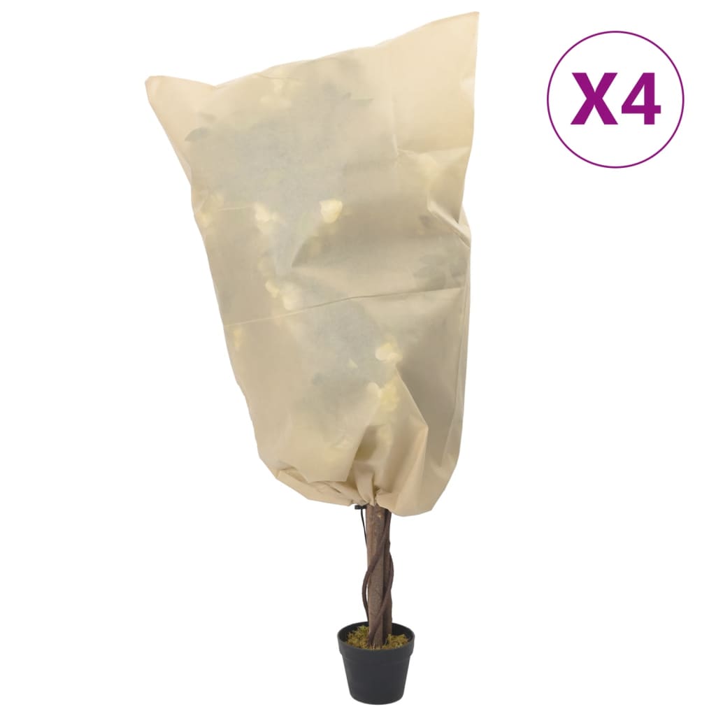 Plantenhoezen Met Trekkoord 70 G/M² 0,8X1,2 M