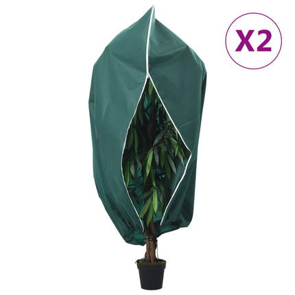 Vorstbescherming Plantenfleece Covers 5 Pcs 1,55 X 1 M Groen