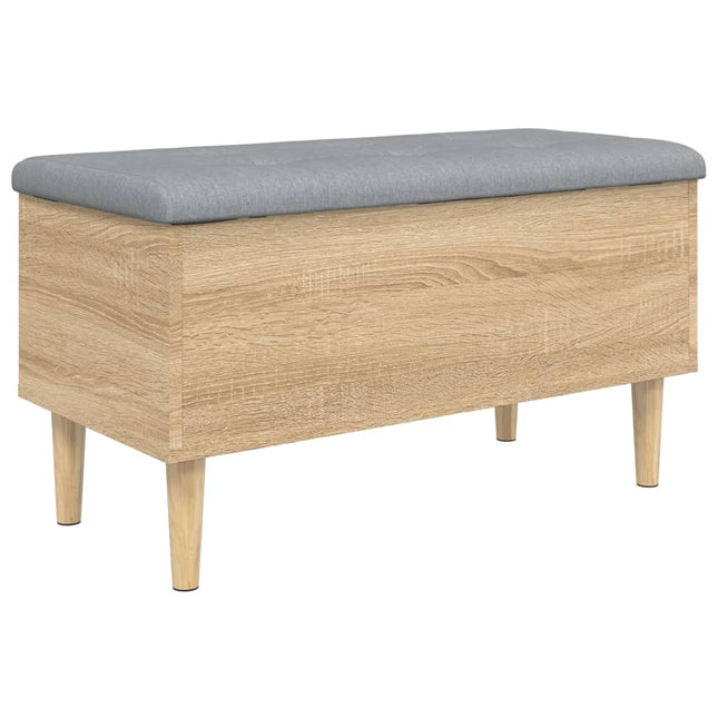 Opbergbankje Bewerkt Hout Kleurig