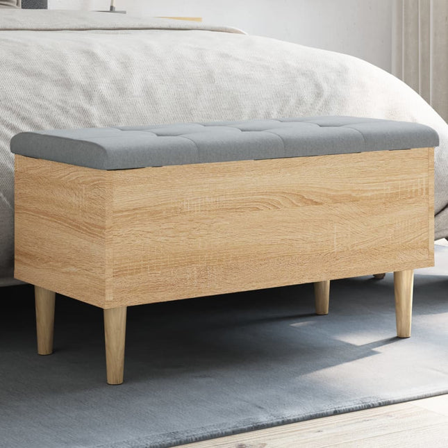 Opbergbankje Bewerkt Hout Kleurig