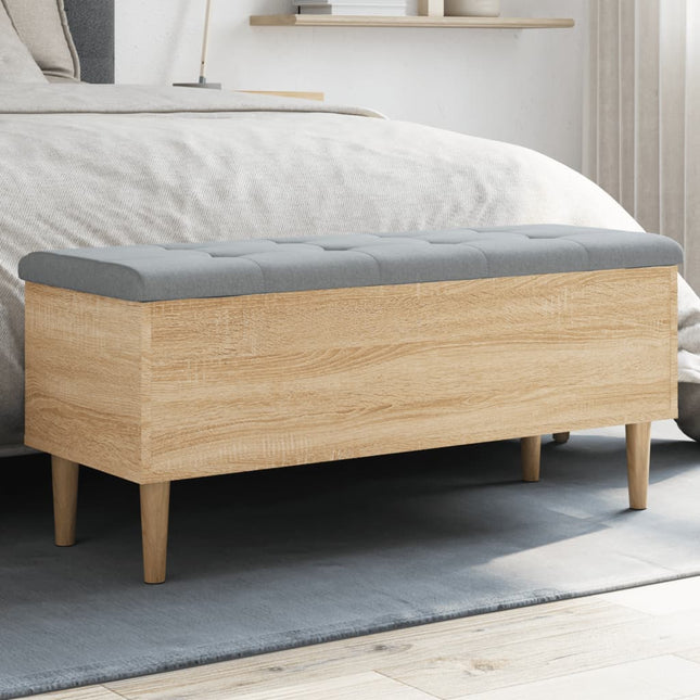 Opbergbankje Bewerkt Hout Kleurig