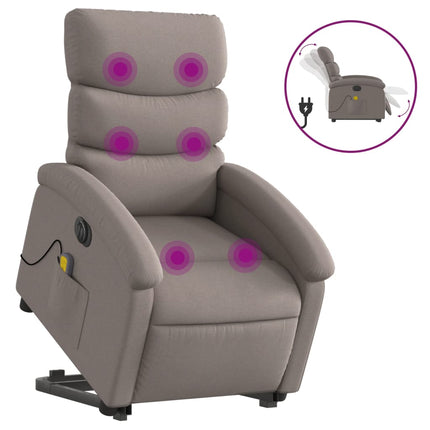 Sta-Op-Massagestoel Elektrisch Verstelbaar Stof