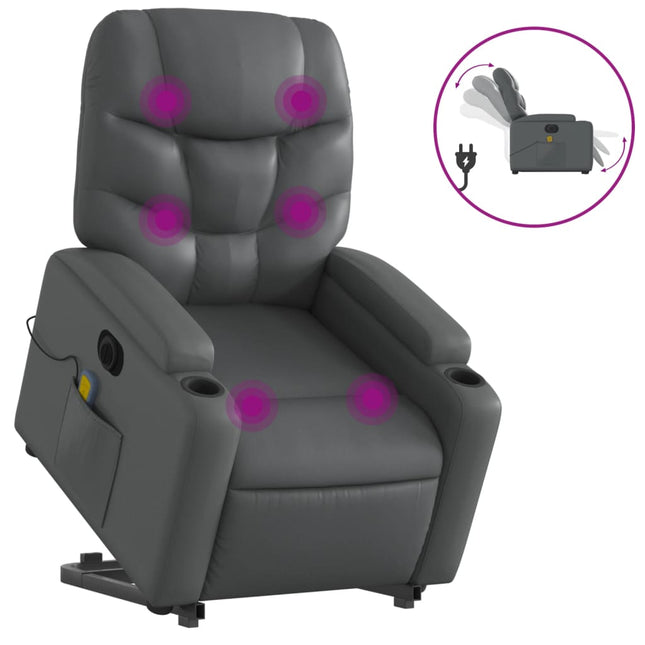 Sta-Op-Massagestoel Elektrisch Kunstleer