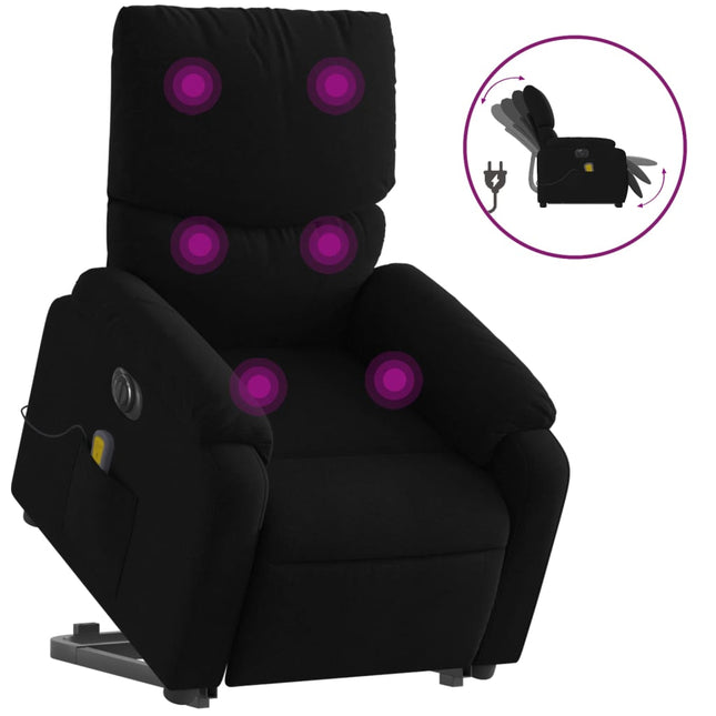 Sta-Op-Massagestoel Elektrisch Verstelbaar Stof