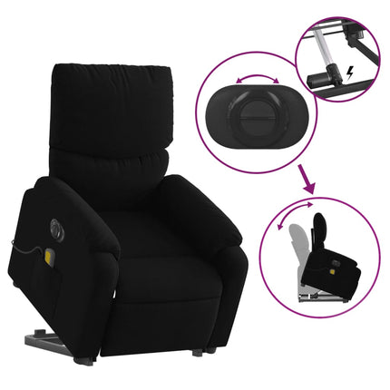Sta-Op-Massagestoel Elektrisch Verstelbaar Stof