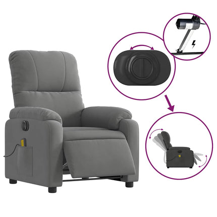 Sta-Op-Massagestoel Elektrisch Microvezelstof