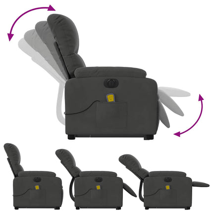 Sta-Op-Massagestoel Elektrisch Microvezelstof