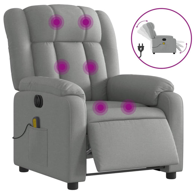 Massagestoel Elektrisch Verstelbaar Stof