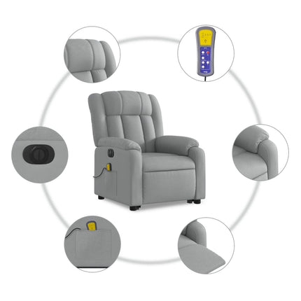 Sta-Op-Massagestoel Elektrisch Verstelbaar Stof