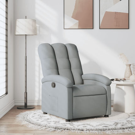 Relaxfauteuil Lichtgrijze Stof