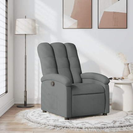 Relaxfauteuil Lichtgrijze Stof