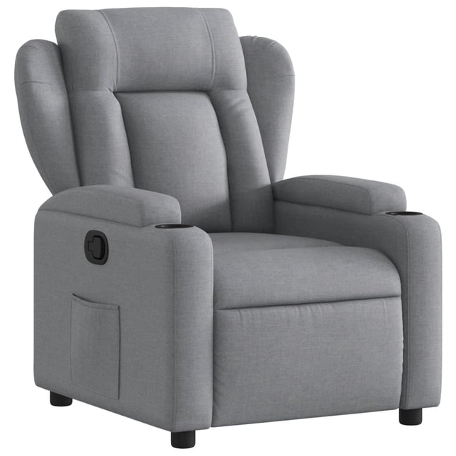 Relaxfauteuil Lichtgrijze Stof