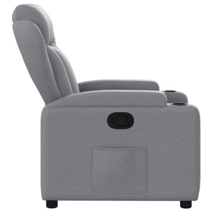 Relaxfauteuil Lichtgrijze Stof