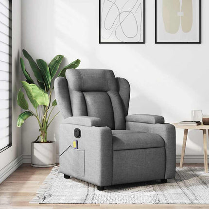 Relaxfauteuil Lichtgrijze Stof