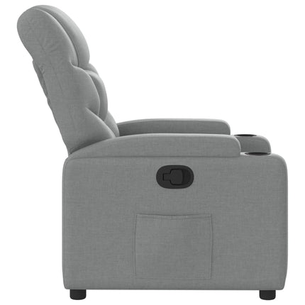 Relaxfauteuil Lichtgrijze Stof