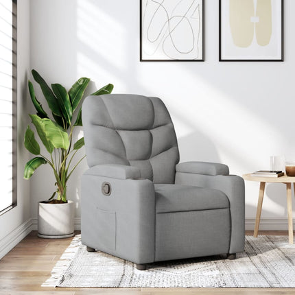 Relaxfauteuil Lichtgrijze Stof