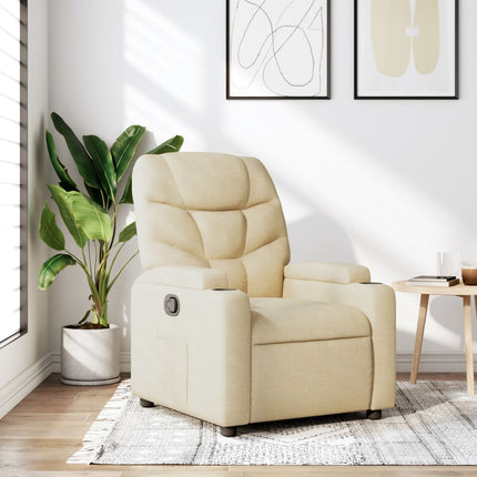 Relaxfauteuil Lichtgrijze Stof
