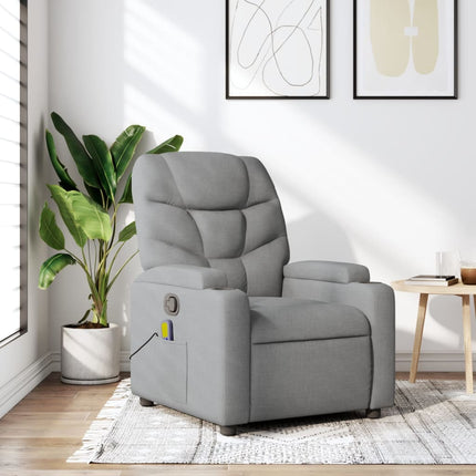 Relaxfauteuil Lichtgrijze Stof