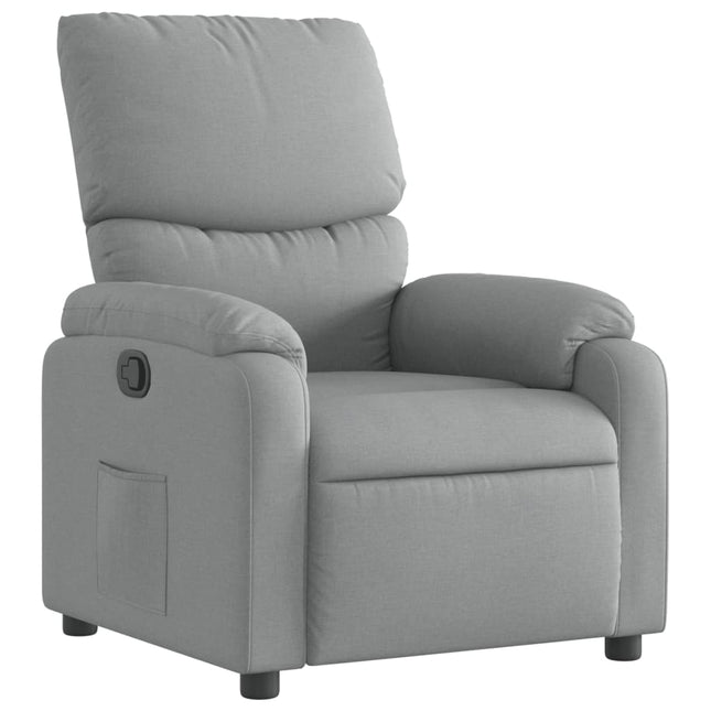 Relaxfauteuil Lichtgrijze Stof