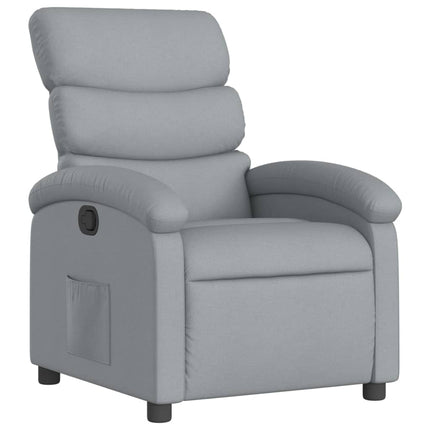 Relaxfauteuil Lichtgrijze Stof
