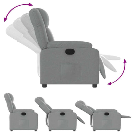 Relaxfauteuil Lichtgrijze Stof
