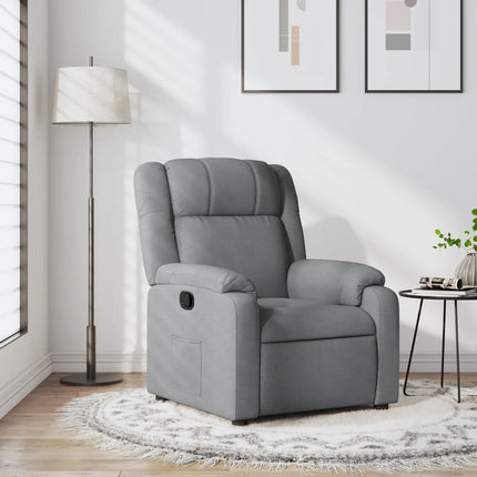 Relaxfauteuil Lichtgrijze Stof