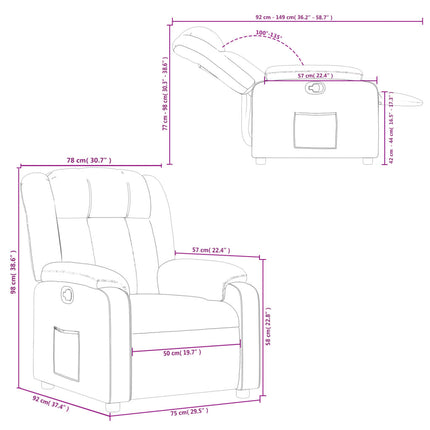 Fauteuil Verstelbaar Stof