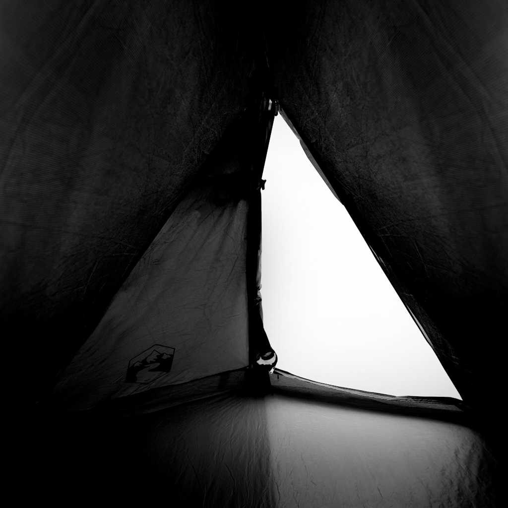 Waterdichte 2-pers. koepeltent verduisterend stof, wit