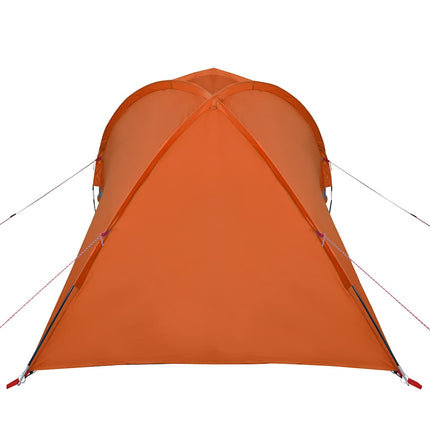 Koepeltent 2-Persoons Waterdicht Grijs En Oranje