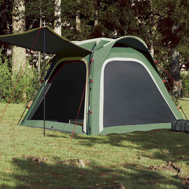 Tent 4-Persoons Waterdicht Snelontgrendeling Groen