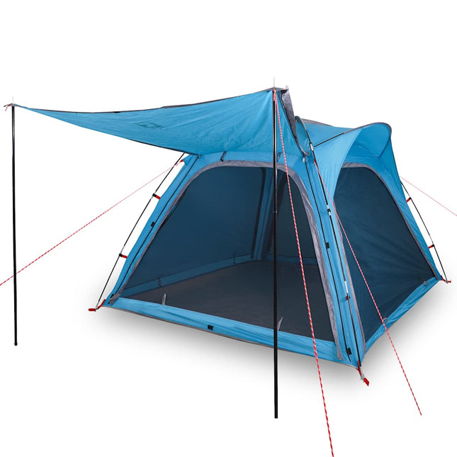 Tent 4-Persoons Waterdicht Snelontgrendeling Blauw
