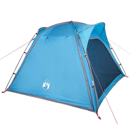 Tent 4-Persoons Waterdicht Snelontgrendeling Blauw