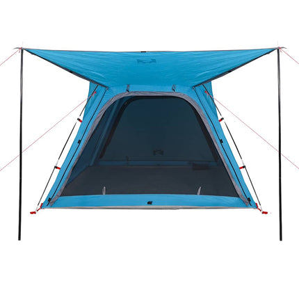 Tent 4-Persoons Waterdicht Snelontgrendeling Blauw