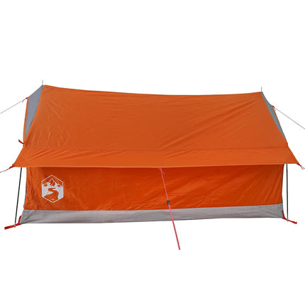 Tent 2-Persoons Waterdicht Grijs En Oranje