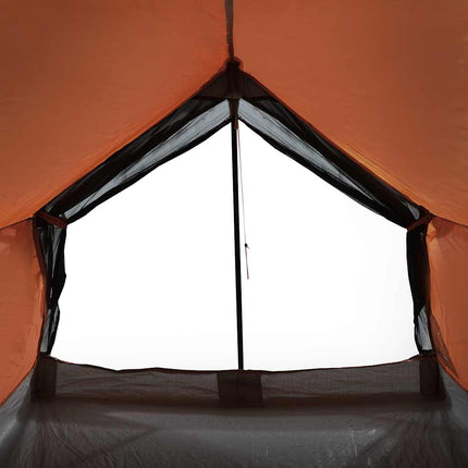 Tent 2-Persoons Waterdicht Grijs En Oranje