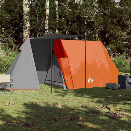 Tent 3-Persoons Waterdicht Grijs En Oranje