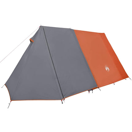 Tent 3-Persoons Waterdicht Grijs En Oranje