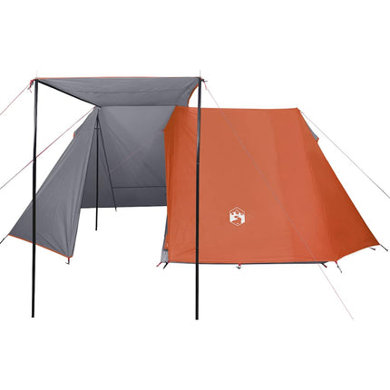 Tent 3-Persoons Waterdicht Grijs En Oranje